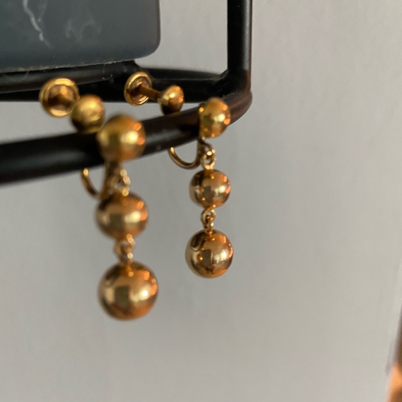 Vintage Balron Earrings 12k gf - Picture 3 of 3